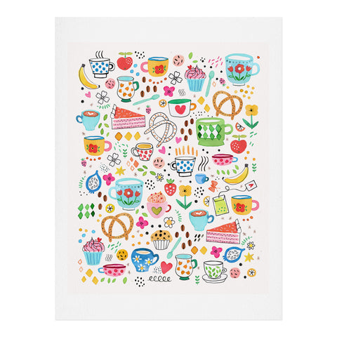 Ninola Design Tea and Coffee Snacks Art Print