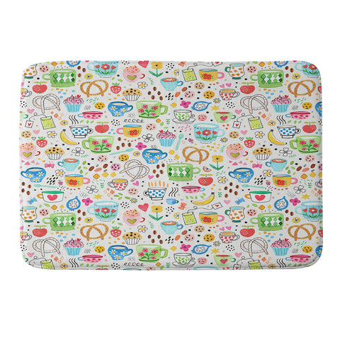 Ninola Design Tea and Coffee Snacks Memory Foam Bath Mat