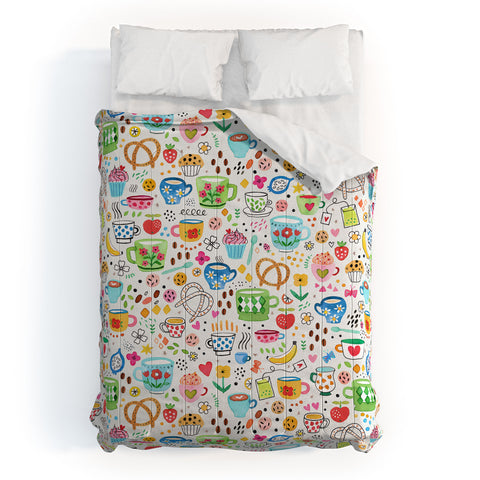 Ninola Design Tea and Coffee Snacks Comforter