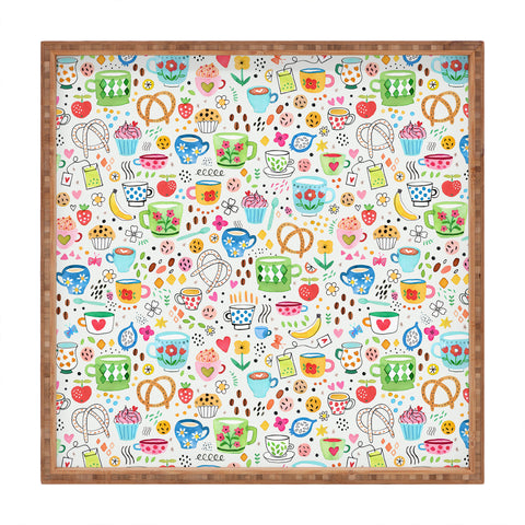 Ninola Design Tea and Coffee Snacks Square Tray