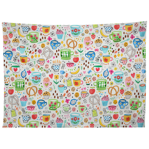 Ninola Design Tea and Coffee Snacks Tapestry