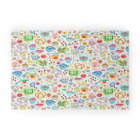 Ninola Design Tea and Coffee Snacks Welcome Mat