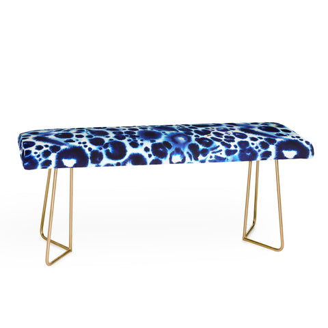 Ninola Design Textural abstract Blue Bench