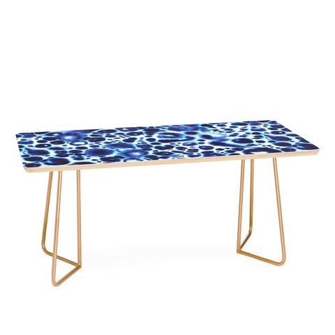 Ninola Design Textural abstract Blue Coffee Table