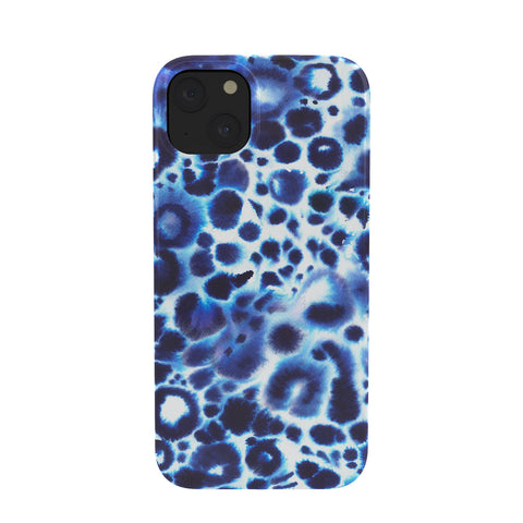 Ninola Design Textural abstract Blue Phone Case
