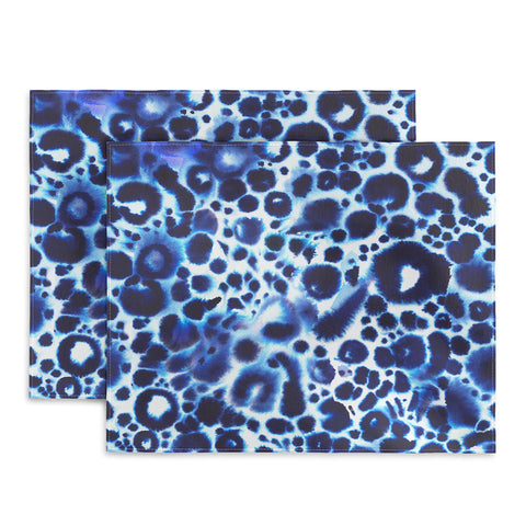 Ninola Design Textural abstract Blue Placemat