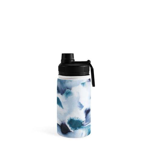 Ninola Design Textural abstract Indigo Water Bottle