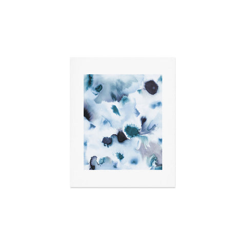 Ninola Design Textural abstract Indigo Art Print