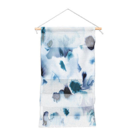 Ninola Design Textural abstract Indigo Wall Hanging Portrait