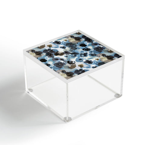 Ninola Design Textural Flowers Abstract Acrylic Box