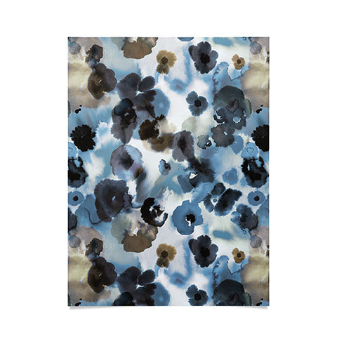 Ninola Design Textural Flowers Abstract Poster