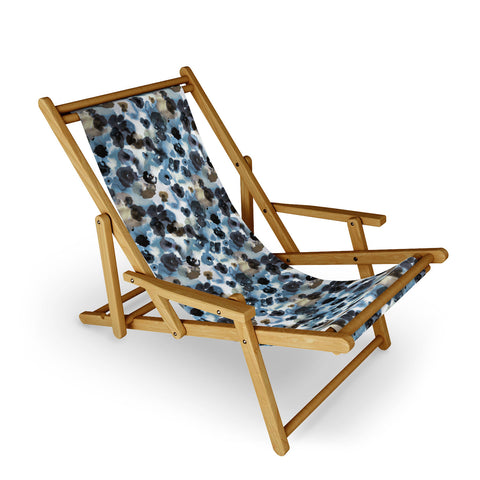 Ninola Design Textural Flowers Abstract Sling Chair