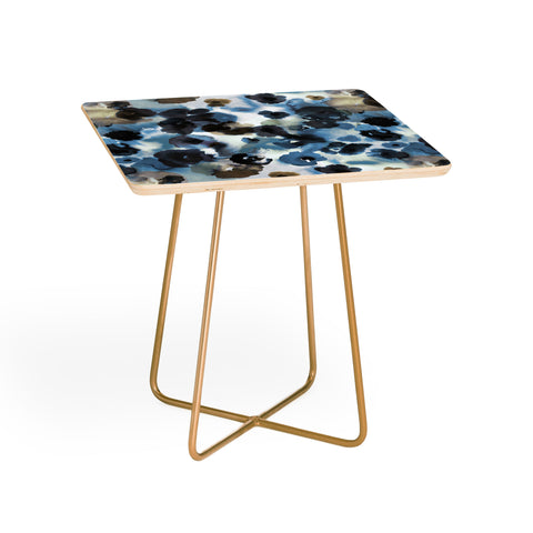 Ninola Design Textural Flowers Abstract Side Table