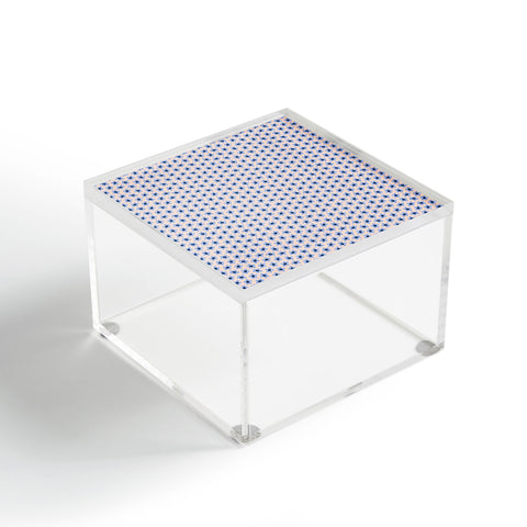 Ninola Design Tiny Flowers Blue Pastel Acrylic Box