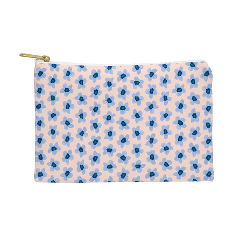 Ninola Design Tiny Flowers Blue Pastel Pouch