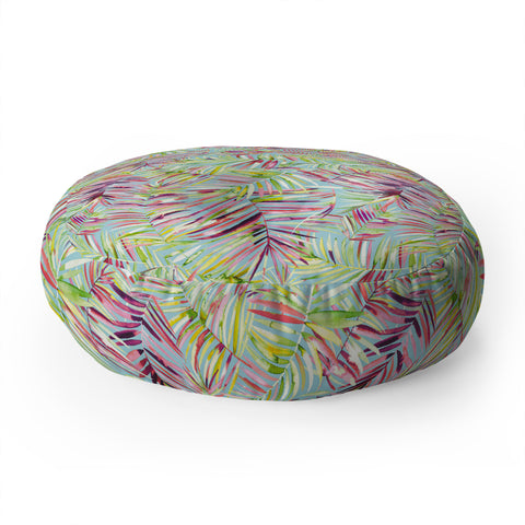 Ninola Design Tranquility Palms Floor Pillow Round