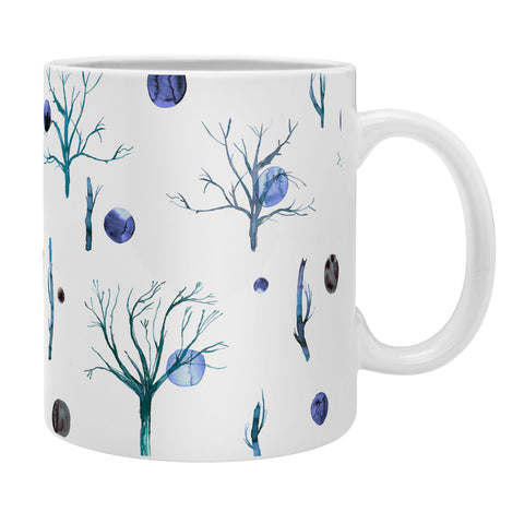 Ninola Design Trees branches Blue Coffee Mug