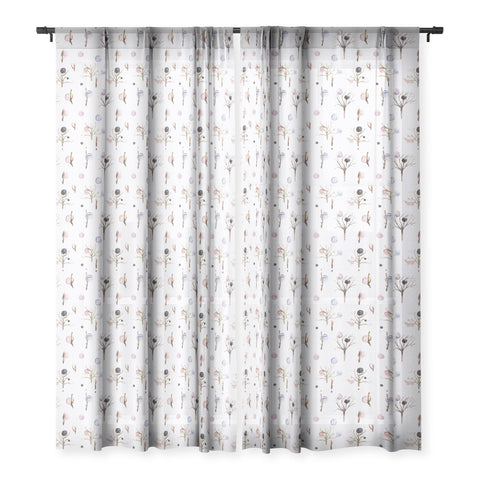 Ninola Design Trees branches Cold Sheer Window Curtain