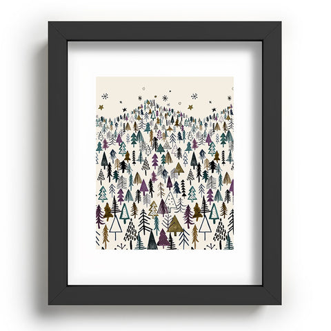 Ninola Design Trees Forest Night Recessed Framing Rectangle