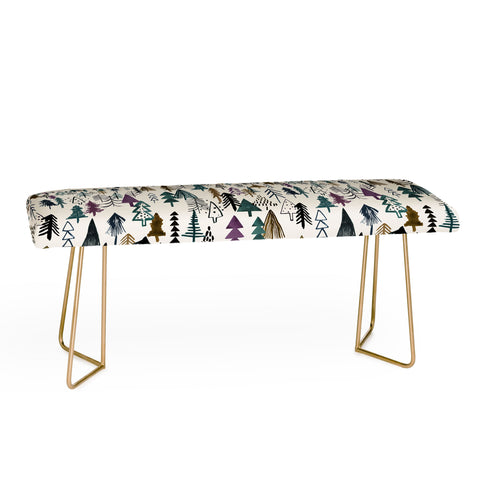 Ninola Design Trees Forest Night Bench