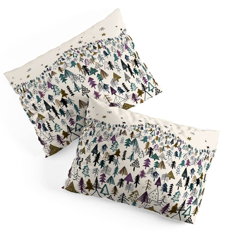 Ninola Design Trees Forest Night Pillow Shams