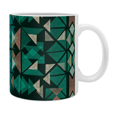 Ninola Design Tribal Boho Nomadic Green Coffee Mug