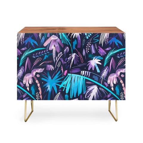 Ninola Design Tropical Expressive Jungle Summer Night Credenza