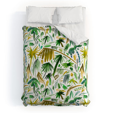 Ninola Design Tropical Expressive Palms Comforter