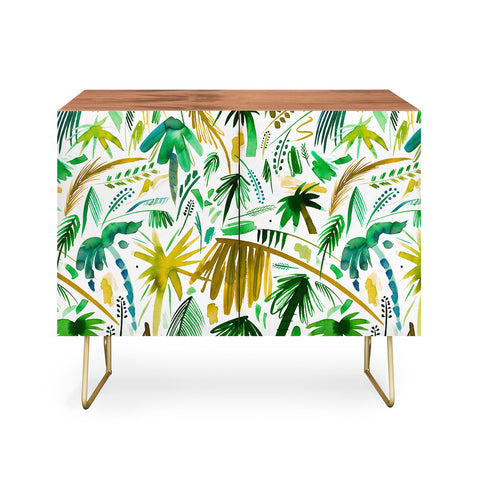 Ninola Design Tropical Expressive Palms Credenza