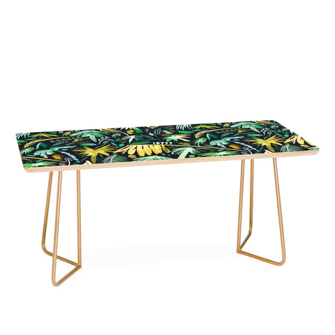 Ninola Design Tropical Expressive Palms Dark Coffee Table