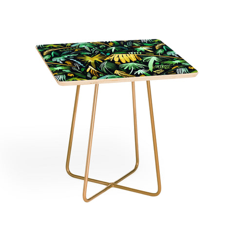 Ninola Design Tropical Expressive Palms Dark Side Table