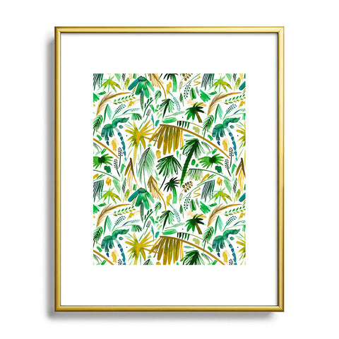 Ninola Design Tropical Expressive Palms Metal Framed Art Print