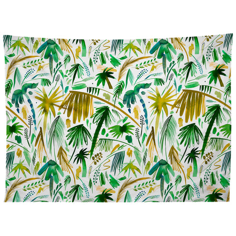 Ninola Design Tropical Expressive Palms Tapestry