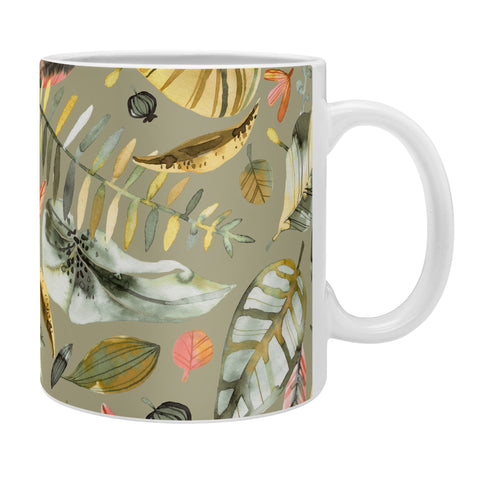 Ninola Design Tropical plants Sunbaked Green Coffee Mug