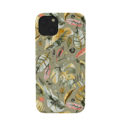 Ninola Design Tropical plants Sunbaked Green Phone Case