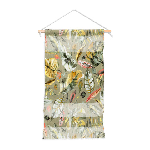 Ninola Design Tropical plants Sunbaked Green Wall Hanging Portrait