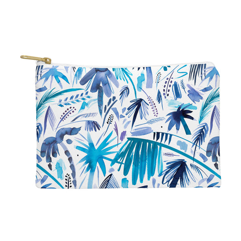 Ninola Design Tropical Relaxing Palms Blue Pouch