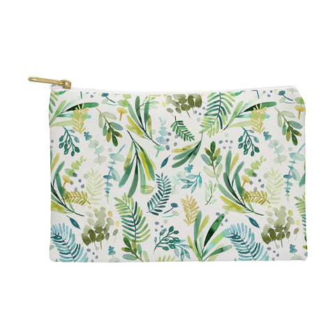 Ninola Design Tuscany Olive Green Leaves Pouch