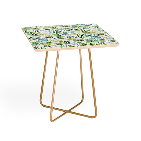 Ninola Design Tuscany Olive Green Leaves Side Table