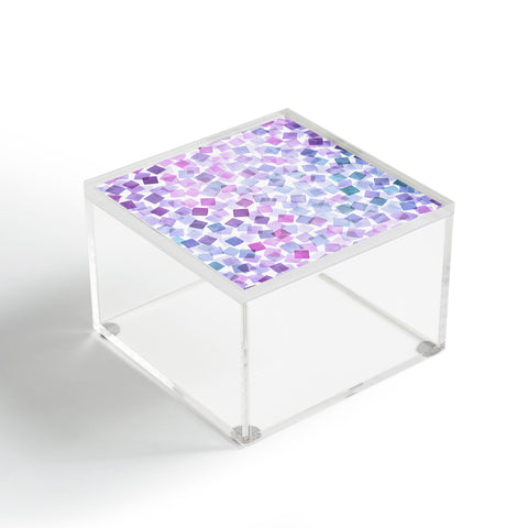 Ninola Design Very Peri Plaids Confetti Acrylic Box