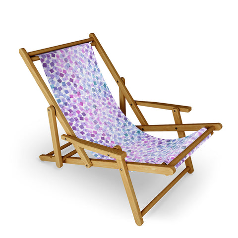 Ninola Design Very Peri Plaids Confetti Sling Chair