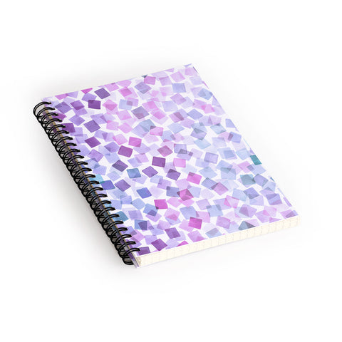 Ninola Design Very Peri Plaids Confetti Spiral Notebook