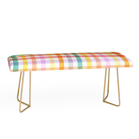Ninola Design Vichy Spring Colorful Picnic Bench