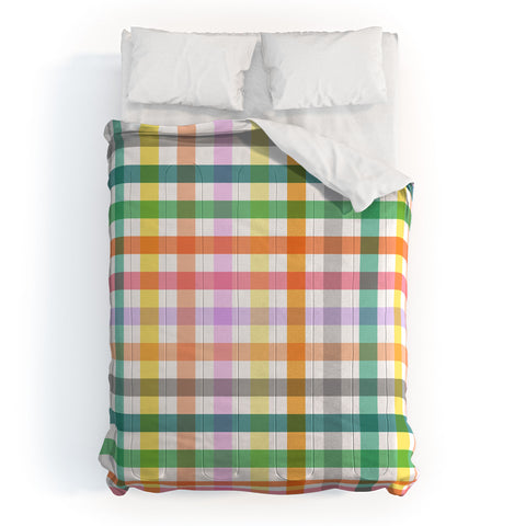 Ninola Design Vichy Spring Colorful Picnic Comforter