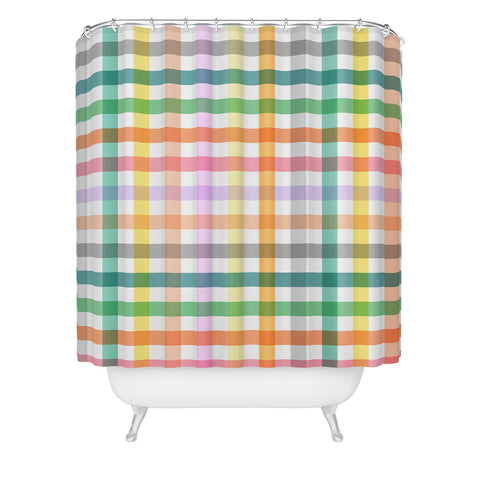 Ninola Design Vichy Spring Colorful Picnic Shower Curtain