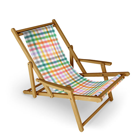 Ninola Design Vichy Spring Colorful Picnic Sling Chair