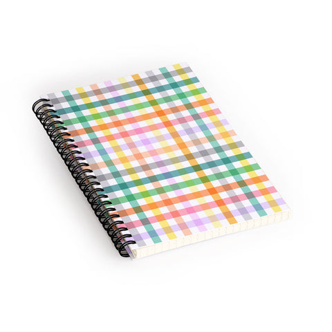 Ninola Design Vichy Spring Colorful Picnic Spiral Notebook
