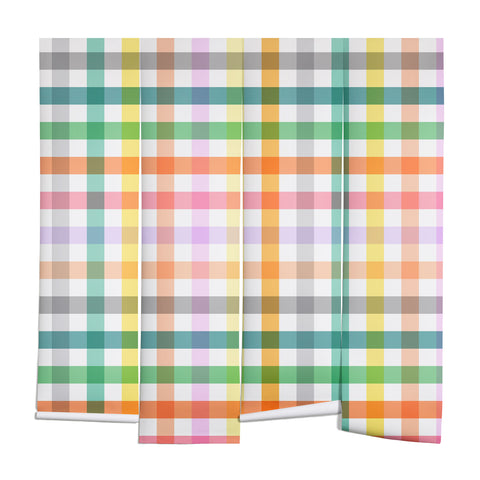 Ninola Design Vichy Spring Colorful Picnic Wall Mural