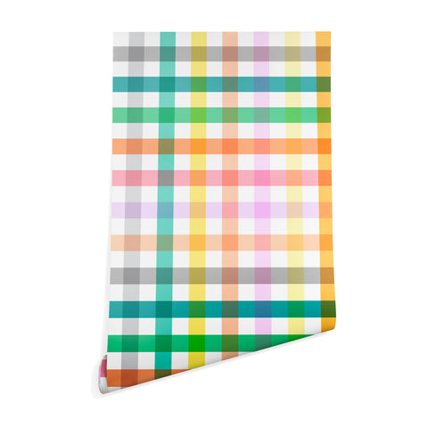 Ninola Design Vichy Spring Colorful Picnic Wallpaper