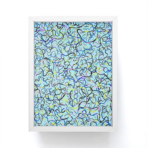 Ninola Design Water drawings blue Framed Mini Art Print